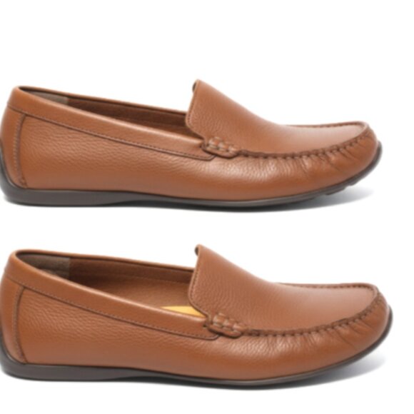 NEW Tommy Bahama Amalfi Mens 10D Tan Brown Leather Moccasin Loafers TB7S00145 main image 9